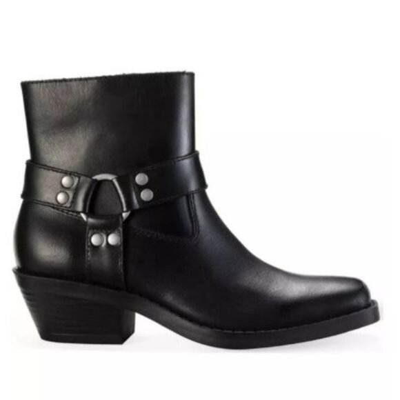 SUN & STONE Pheobie Leather Booties Sz 10 NIB - Picture 1 of 14